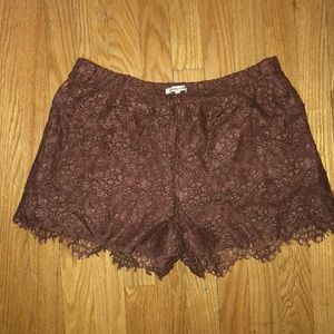 Lace shorts